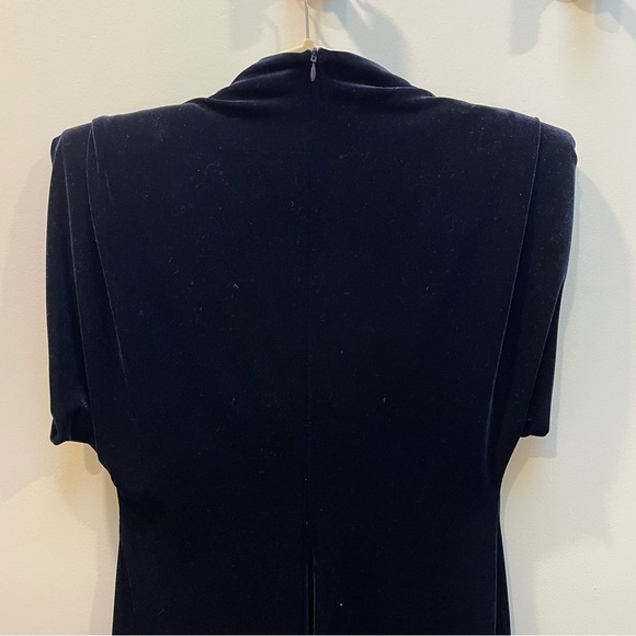 🌑 NWT Zara Velvet Dress Navy - Minor defects (L) - Picture 7 of 17